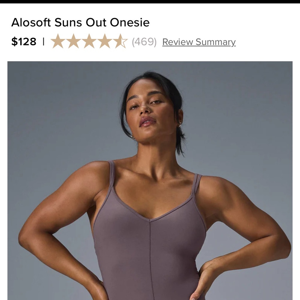 Alo Yoga Suns Out Onesie in Purple